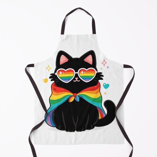 Item preview, Retro Rainbow Cat Ally, Funny LGBTQ Pride designed and sold by Sprinkle12345.