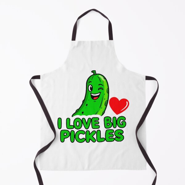 Item preview, funny inappropriate pickles I Love Big Pickles designed and sold by Uglyandcute.