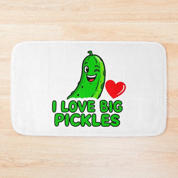 Item preview, funny inappropriate pickles I Love Big Pickles designed and sold by Uglyandcute.