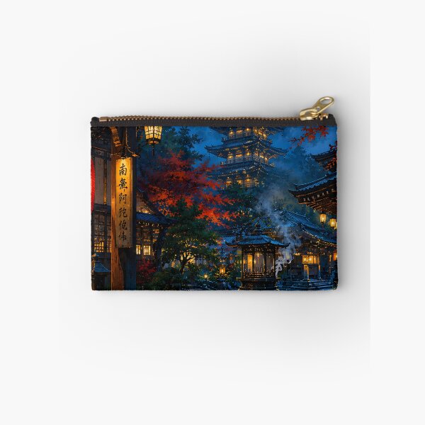 Item preview, Kyoto Night Temple Street – Japanese Lantern & Pagoda Aesthetic Wall Art designed and sold by Gutyz Designs.