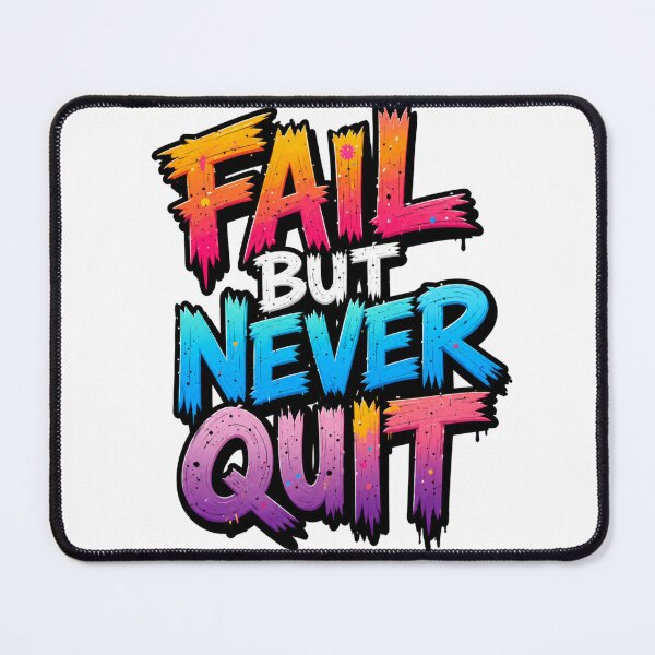 Item preview, ?✨ Fall But Never Quit – Motivational Typography Graphic T-Shirt designed and sold by MAStrends.