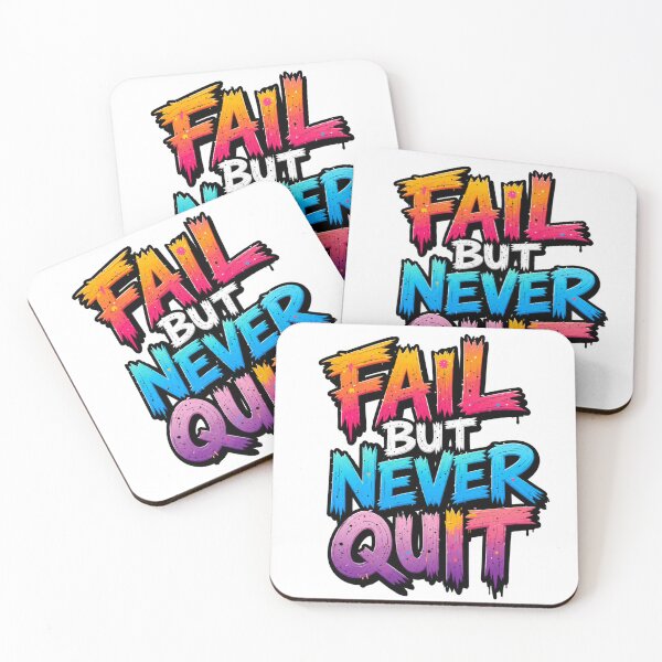 Item preview, ?✨ Fall But Never Quit – Motivational Typography Graphic T-Shirt designed and sold by MAStrends.