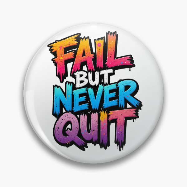 Item preview, ?✨ Fall But Never Quit – Motivational Typography Graphic T-Shirt designed and sold by MAStrends.