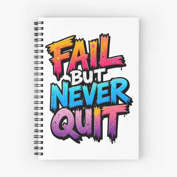 Item preview, ?✨ Fall But Never Quit – Motivational Typography Graphic T-Shirt designed and sold by MAStrends.
