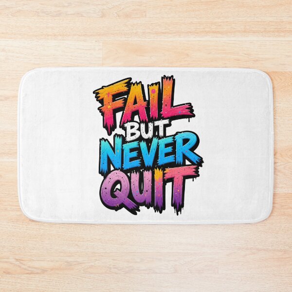 Item preview, ?✨ Fall But Never Quit – Motivational Typography Graphic T-Shirt designed and sold by MAStrends.