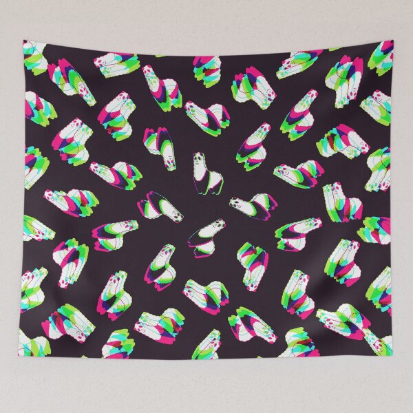 Item preview, Dark Synthwave Alpaca panda - Alpanda 3 designed and sold by animinimal.