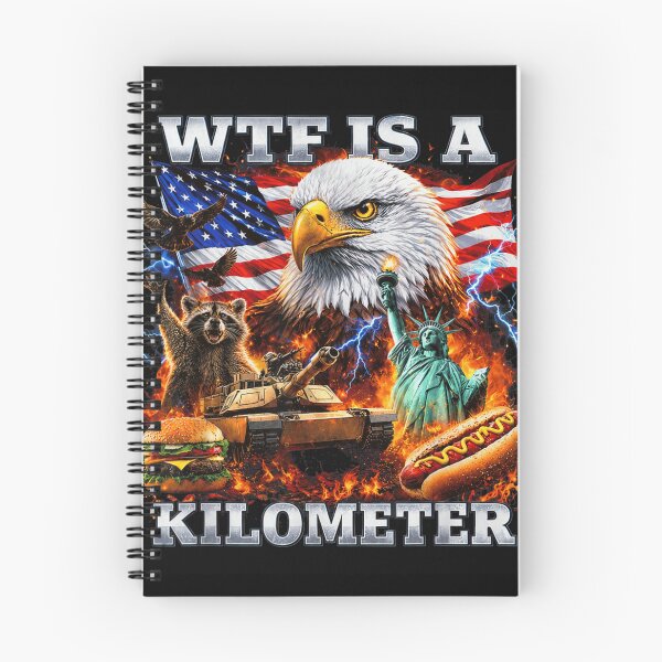 Item preview, Funny Wtf Is A Kilometer Patriotic American Meme Design With Eagle designed and sold by WilliaMaler.