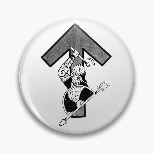 Item preview, Tiwaz rune combat futhark viking designed and sold by Hermeticaa.