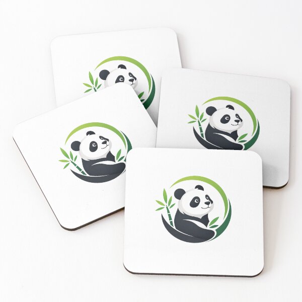 Item preview, Cute Panda Nature Logo designed and sold by WildBloom Prints.