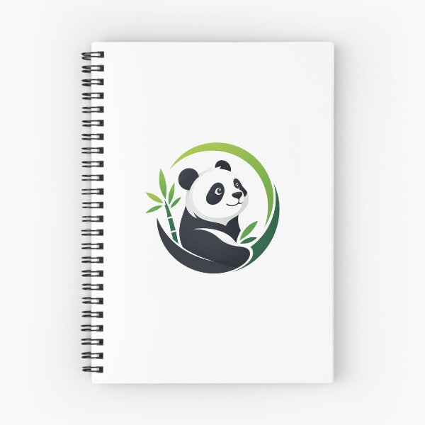 Item preview, Cute Panda Nature Logo designed and sold by WildBloom Prints.