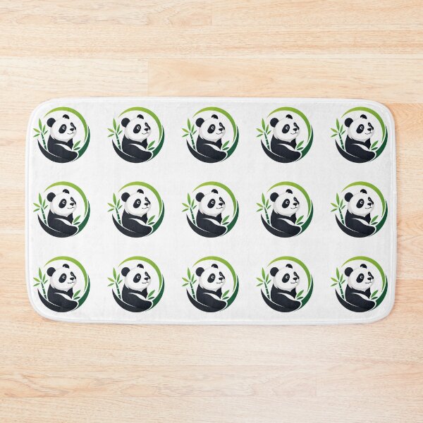 Item preview, Cute Panda Nature Logo designed and sold by WildBloom Prints.