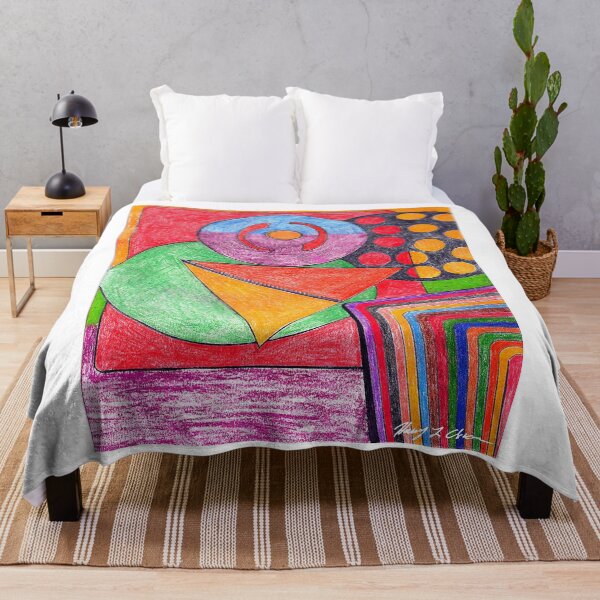Item preview, Vibrant Abstract Totem designed and sold by Haxson37art.