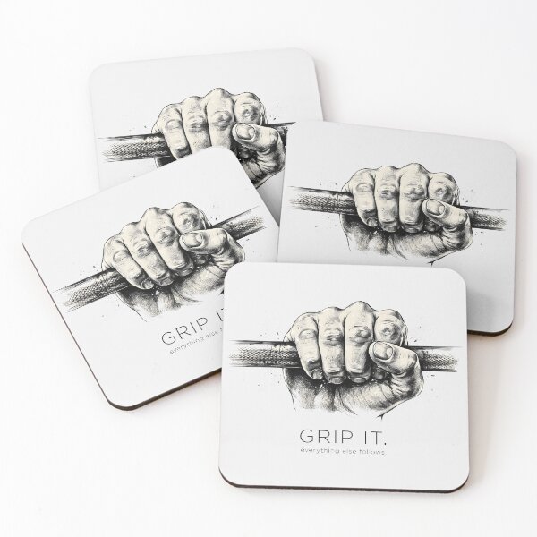 Item preview, Grip It Everything Else Follows - Weightlifting Hand designed and sold by Enea Kelo.