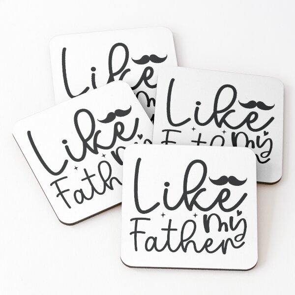 Item preview, Like My Father - Funny Dad Quotes Retro Vintage Aesthetic Best Papa Son Daughter Family Gift designed and sold by FuzionRaptor.
