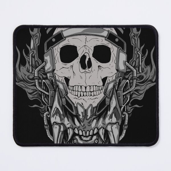 Item preview, Cyber skull head designed and sold by trststyle.
