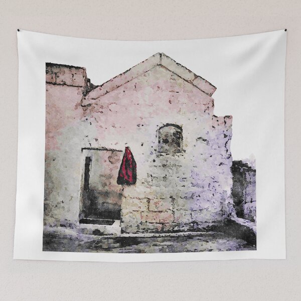 Item preview, Sassi di Matera with red jacket designed and sold by Giuseppe Cocco.