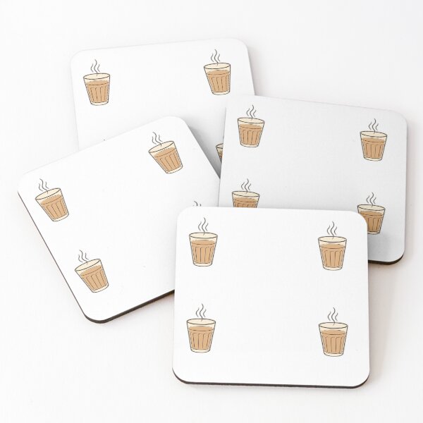 Item preview, Steaming Indian Chai Glass Minimalist Art designed and sold by AnamikaInRed.