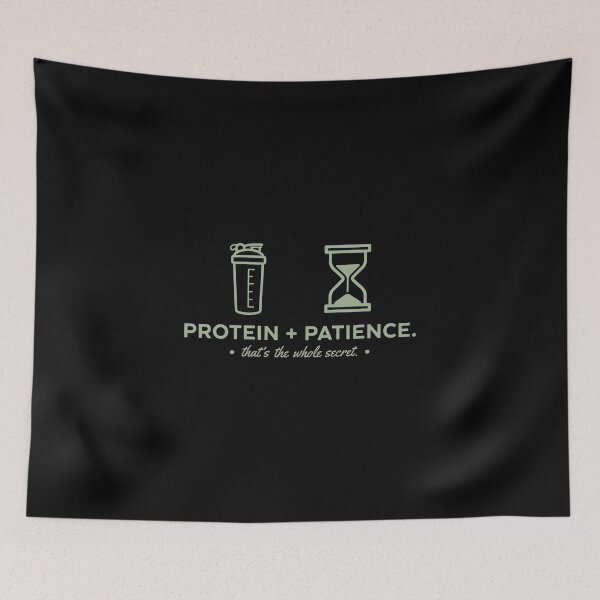 Item preview, Protein And Patience Success Secret - Fitness Icon designed and sold by Enea Kelo.
