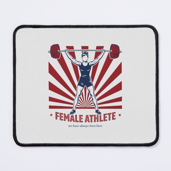 Item preview, Female Athlete Weightlifting Overhead Barbell Banner designed and sold by Enea Kelo.