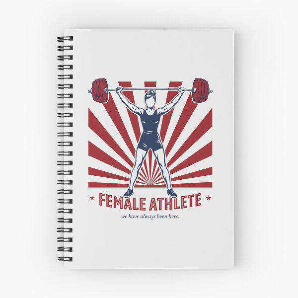 Item preview, Female Athlete Weightlifting Overhead Barbell Banner designed and sold by Enea Kelo.
