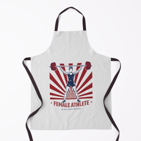 Item preview, Female Athlete Weightlifting Overhead Barbell Banner designed and sold by Enea Kelo.