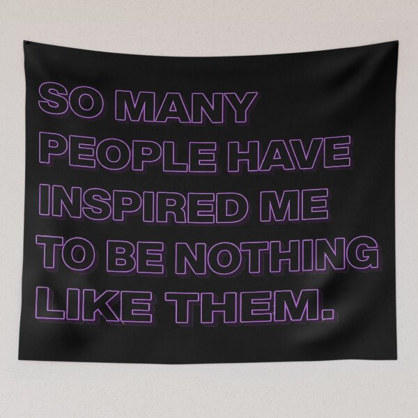 Item preview, Inspired To Be Nothing Like Them | Sarcastic Dark Alternative Typography designed and sold by Tokraz-art.