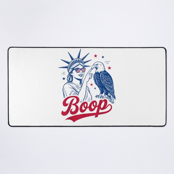 Item preview, Cute Statue of Liberty Booping Eagle Patriotic Funny Design For America designed and sold by YubitaLeLe.