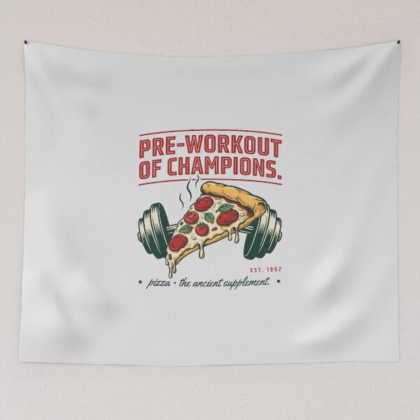 Item preview, Pre Workout Of Champions - Pizza Supplement Barbell designed and sold by Enea Kelo.