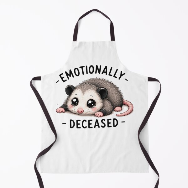 Item preview, Emotionally Deceased – Cute Possum Funny Introvert Humor Design designed and sold by MotylekAnia.