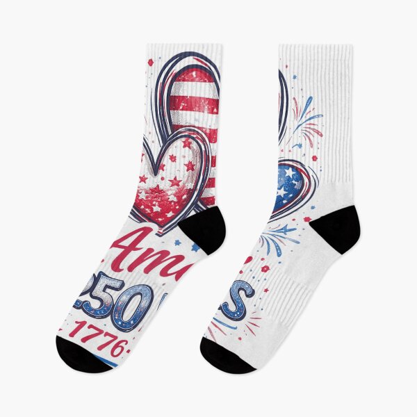 Item preview, Love for America 250 Years Celebration Patriotic Hearts 1776 to 2026 designed and sold by YubitaLeLe.