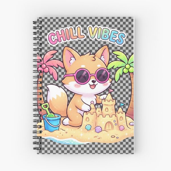 Item preview, Chill Vibes Sandcastle Fox designed and sold by MalinStyle.