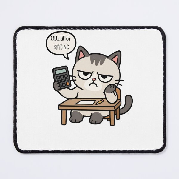 Item preview, calculators says grumpy cat meme designed and sold by Mudikeys.