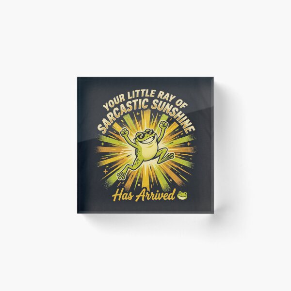 Item preview, Your Little Ray of Sarcastic Sunshine Frog Shirt | Funny Retro Frog Graphic Tee designed and sold by DmaarGroup.