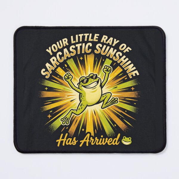 Item preview, Your Little Ray of Sarcastic Sunshine Frog Shirt | Funny Retro Frog Graphic Tee designed and sold by DmaarGroup.