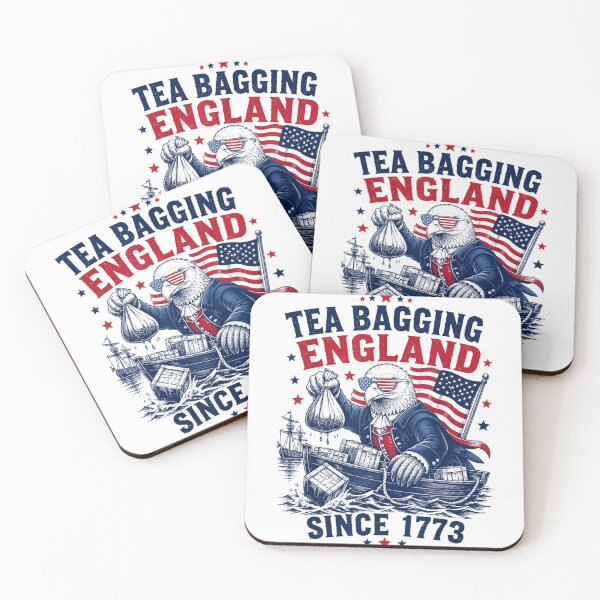 Item preview, Funny Eagle Tea Bagging England Patriotic American History Design for 1776 designed and sold by YubitaLeLe.