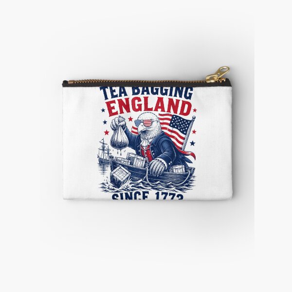 Item preview, Funny Eagle Tea Bagging England Patriotic American History Design for 1776 designed and sold by YubitaLeLe.