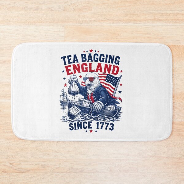 Item preview, Funny Eagle Tea Bagging England Patriotic American History Design for 1776 designed and sold by YubitaLeLe.