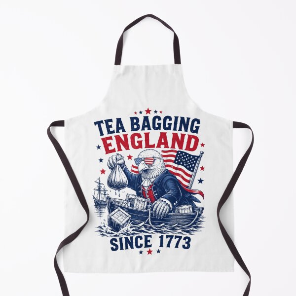 Item preview, Funny Eagle Tea Bagging England Patriotic American History Design for 1776 designed and sold by YubitaLeLe.