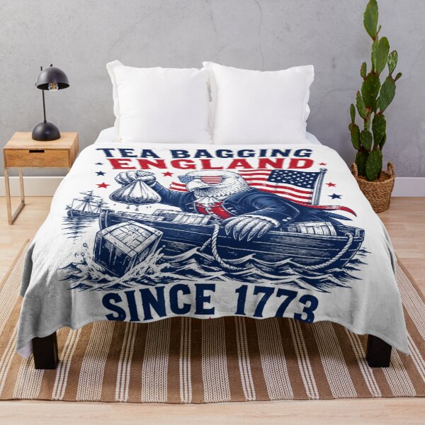 Item preview, Funny Eagle Tea Bagging England Patriotic American History Design for 1776 designed and sold by YubitaLeLe.