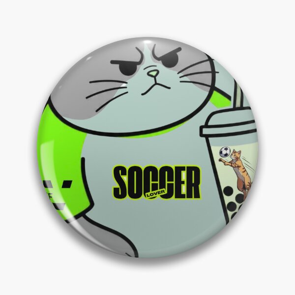 Item preview, Funny Grumpy Green Cat Soccer Lover Raglan Shirt Boba Tea designed and sold by Xyshope.
