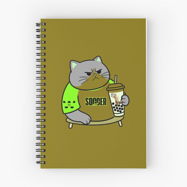 Item preview, Funny Grumpy Green Cat Soccer Lover Raglan Shirt Boba Tea designed and sold by Xyshope.