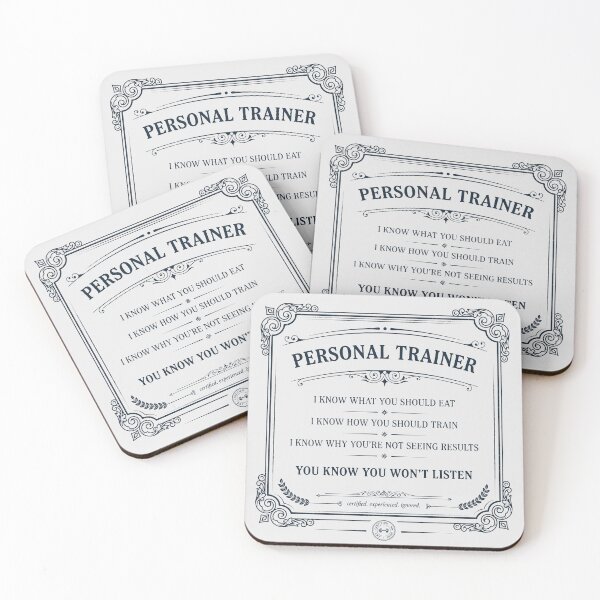 Item preview, Personal Trainer - Sarcastic Certificate Gym Humor designed and sold by Enea Kelo.