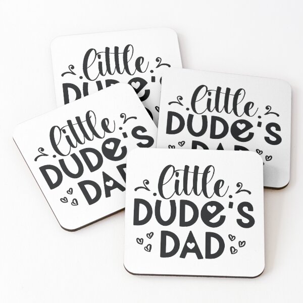 Item preview, Little Dudes Dad - Funny Dad Quotes Retro Vintage Aesthetic Best Papa Son Boy Family Gift designed and sold by FuzionRaptor.