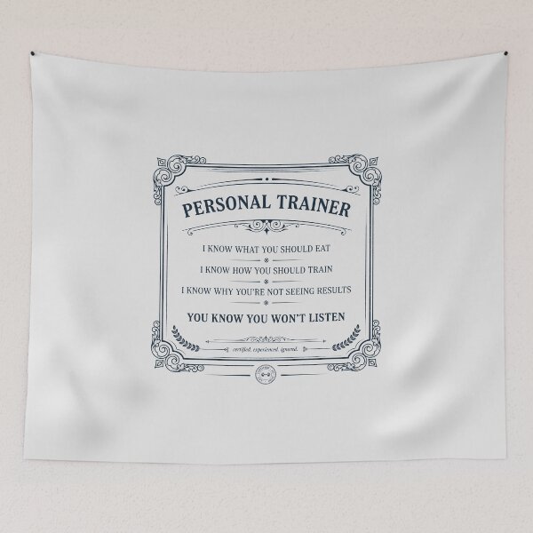 Item preview, Personal Trainer - Sarcastic Certificate Gym Humor designed and sold by Enea Kelo.