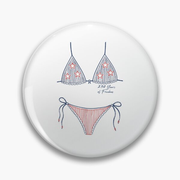 Item preview, Patriotic Stars and Stripes Bikini Design for USA 250th Independence Day Celebration designed and sold by YubitaLeLe.