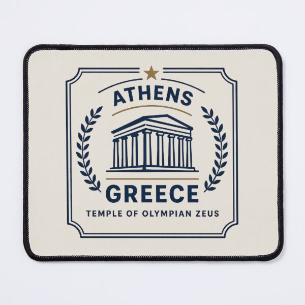 Item preview, Temple of Olympian Zeus Athens Vintage Emblem designed and sold by Travel Souvenirs 30.