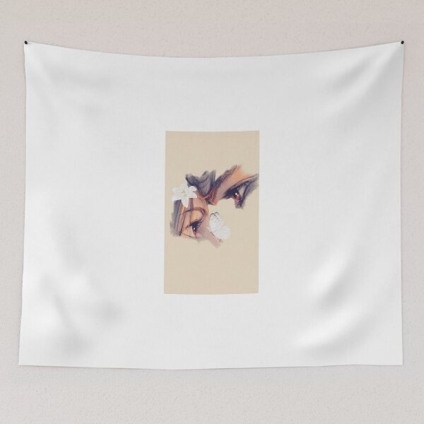 Item preview, Mystical Aesthetic Eyes with White Butterfly and Flower designed and sold by Hey! your search is end here.