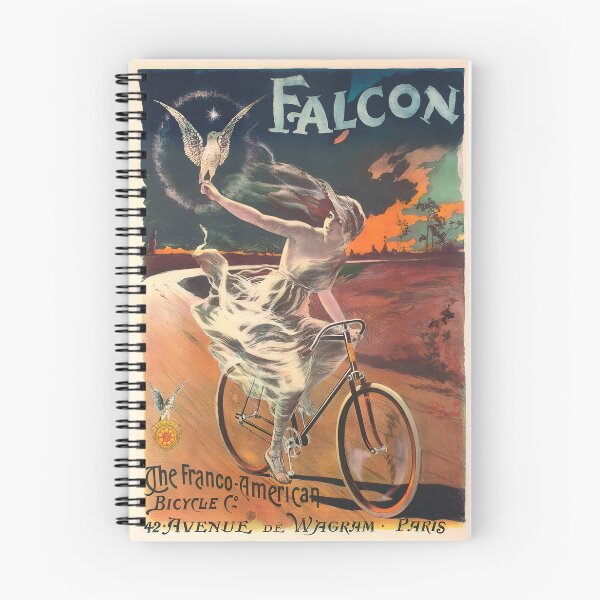 Item preview, Falcon Franco American Bicycle Co | 1890 Vintage Style Bicycle Wall Art | French Art Nouveau Poster designed and sold by codeslinger.