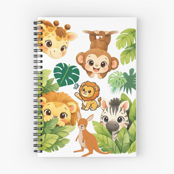 Item preview, Peek-a-Boo Safari Friends Nursery Wall Art designed and sold by Black Signal.
