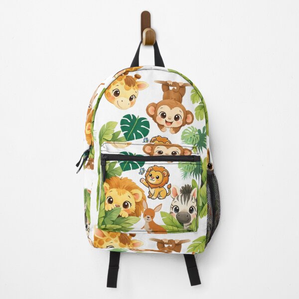 Item preview, Peek-a-Boo Safari Friends Nursery Wall Art designed and sold by Black Signal.